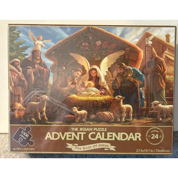 New Advent Calendar Jigsaw Puzzle  27" x 19.7"  # 2865 - Picture 1 of 4